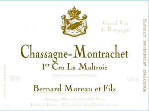 2019 Bernard Moreau Chassagne-Montrachet Blanc 1er Cru La Maltroie